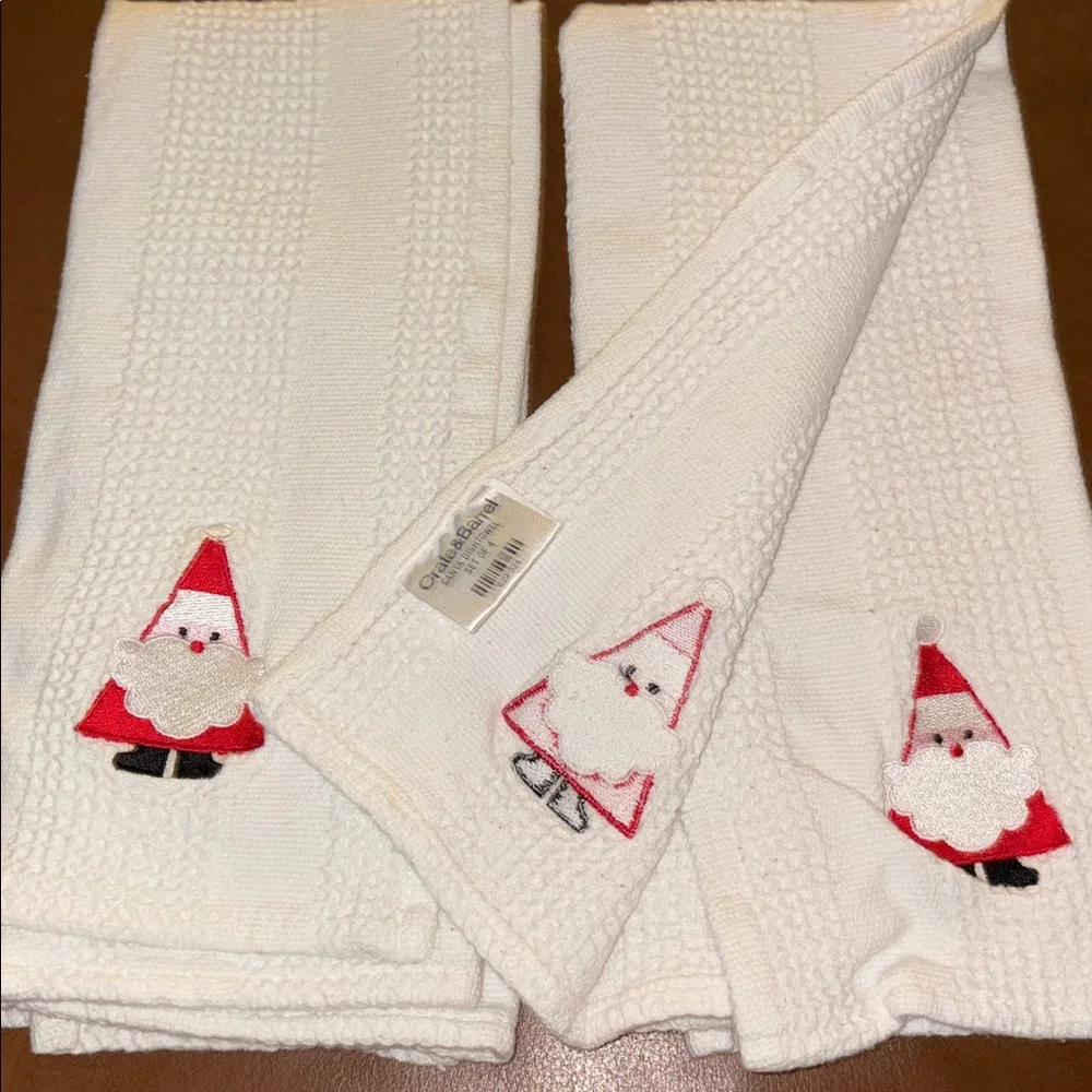 Festive Santa Hand Towels